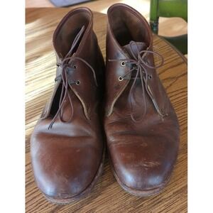 Vintage Brown Leather Rancourt & Co. Men's Chukka Size 11D Ankle Boots Shoes